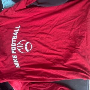 Nike Red Football T-Shirt